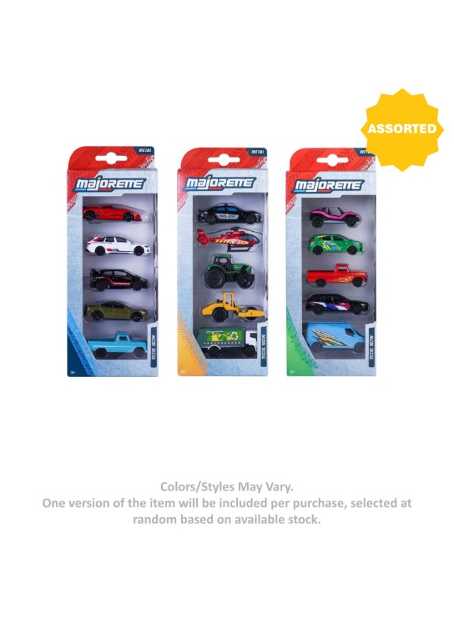 Majorette Street Cars Die-cast Cars Set (7.5 cm, Pack of 5, Assorted) - Image 1
